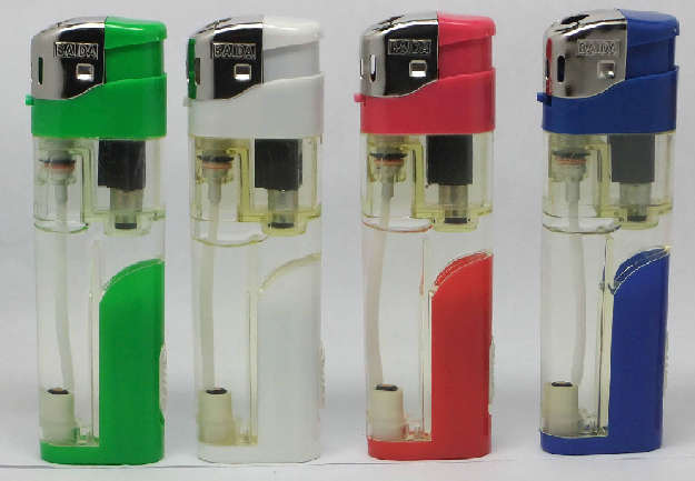 -Item-No-BD-5820-Electronic-Refillable-Gas-Lighter-With-LED-Baida-Lighter